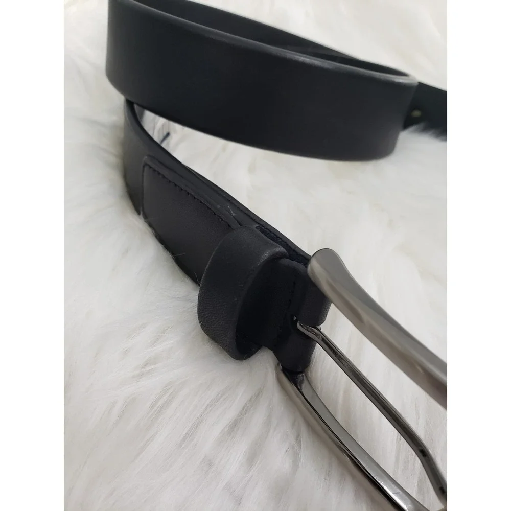 Perry Ellis Men's Size 30 Black Leather‎ Belt